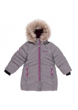 Nano зимняя серая куртка для девочки F20M1252